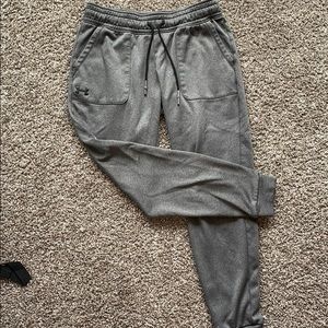 under armour storm grey sweatpants joggers women’s